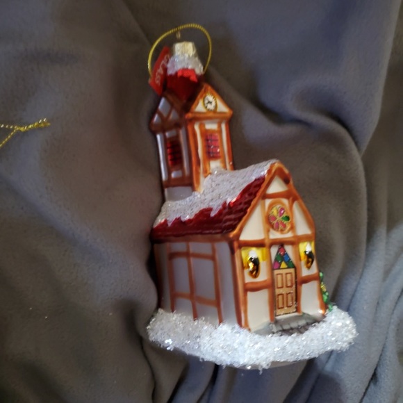 Blown glass popcorn machine ornament old world NWOT - Picture 8 of 9